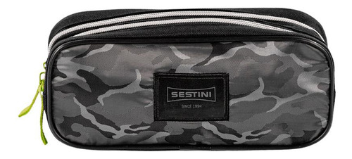 Estojo 2 Compartimentos Sestini Camuflado - Colorido