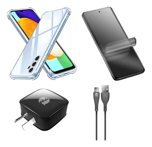 Kit Para Samsung S23 Plus Funda + Hidrogel Mate + Cargador 