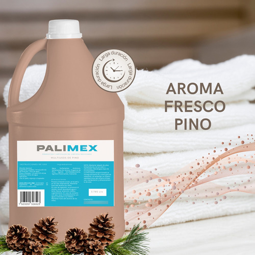 Palimex Limpiador Multiusos Pino Suciedad Y Grasa 3.7lt