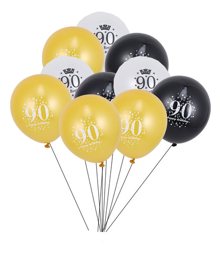 Decoraciones De Globos Para Cumpleaños 90 Para Adultos, 15 U