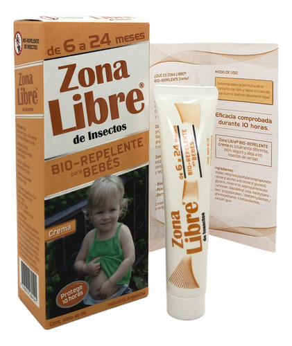 Repelente Para Mosquitos Gel Crema Bebe Niño Oferta 10% Off