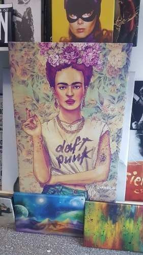 Cuadro 50x75cm Frida Kahlo La Mejor De Siempre Decoracion