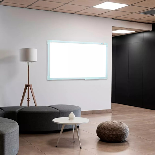 Lousa Quadro Branco 30x40cm Moldura Soft Verde Com 5 Canetas Marcador E Apagador