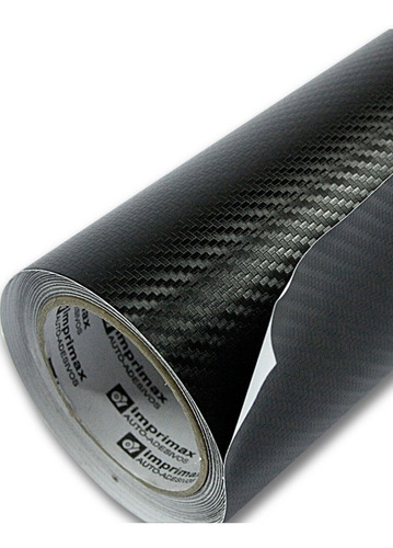 Adesivo Fibra De Carbono Moldável 3d Tuning - 1,00m X 34cm Cor Preto