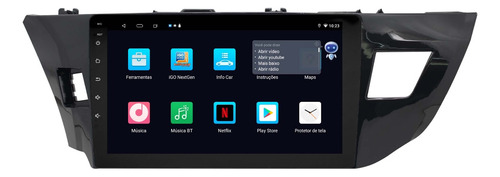 Multimidia Corolla 14/17 Android 14 2gb Octcaore Voz 10p 4g
