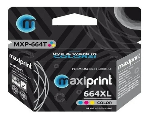 Cartucho Maxiprint Compatible Hp 664xl Color F6v30al