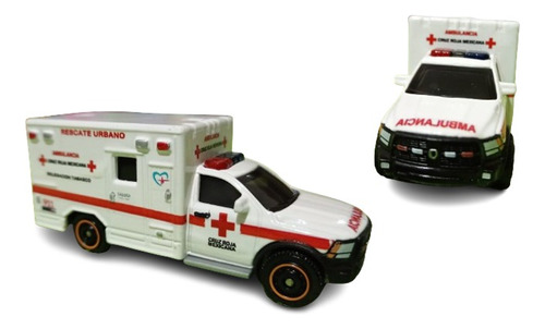 Ambulacia De La Cruz Roja  Matchbox A Escala 1/64 Ram (Reacondicionado)