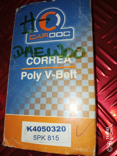 Correa De Alternador Y A/a 5pk815/ Encava Cummins - Signo 