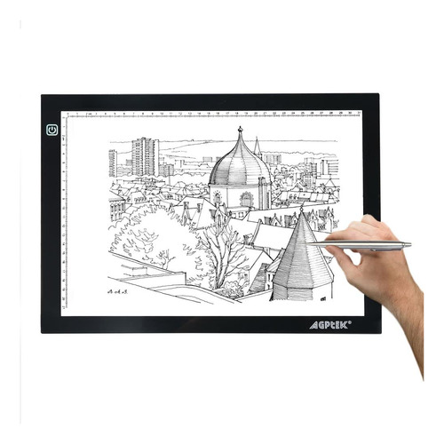 Agptek Nuevo A4 Led Artcraft Tracing Light Pad Área Ac...