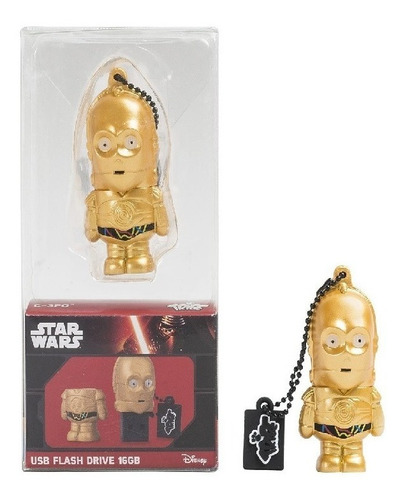 Imagen 1 de 2 de Memoria Usb 8gb 2.0 Starwars C-3po Tribe