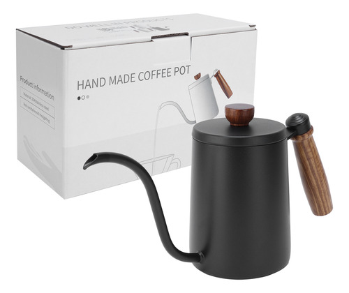 Cafetera Manual De 600 Ml, Madera, Acero Inoxidable 304