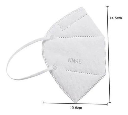 Imagem 2 de 6 de Kit 20 Máscaras N95 Proteção Respiratória Pff2 Reutilizável.