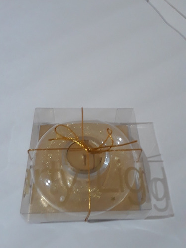 Imagen 6 de 9 de Adorno Porta Vela Decorativa Dorado