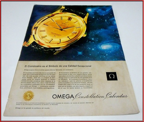 Dante42 Publicidad Antigua Retro Reloj Omega 1954 1958