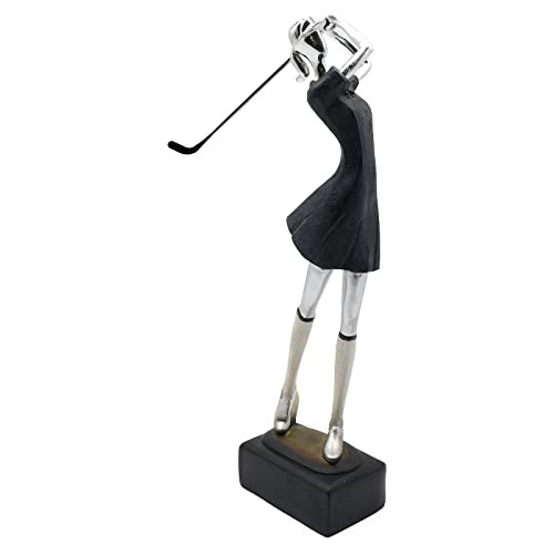 Escultura Decorativa De Golfista Mujer  Lukitas 