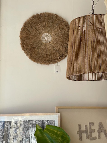 Imagen 4 de 4 de Adorno Pared De Fibras Naturales Deco