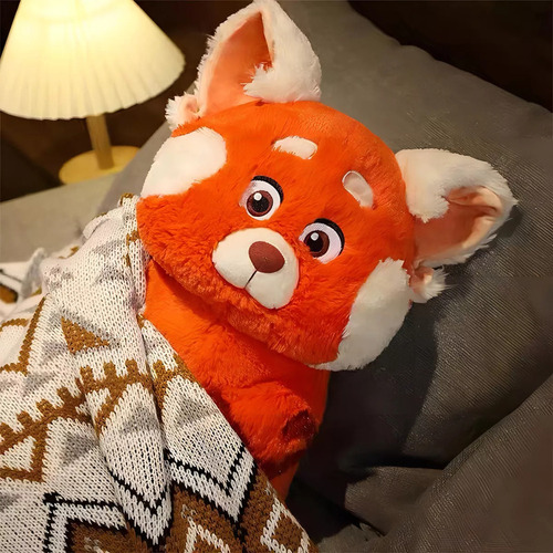 Li Peluche Mei Panda Turning Red, 45 Cm, Color