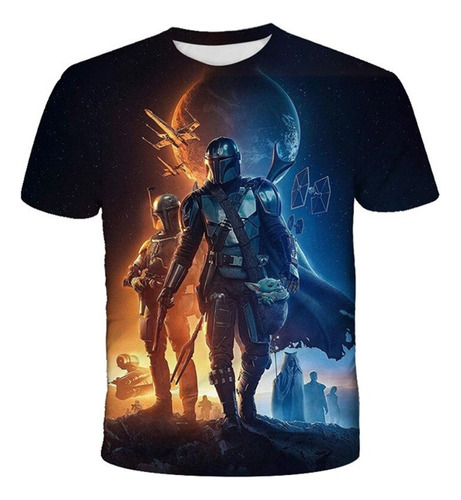 Polera Niño Baby Yoda The Mandalorian Full 3d Importada