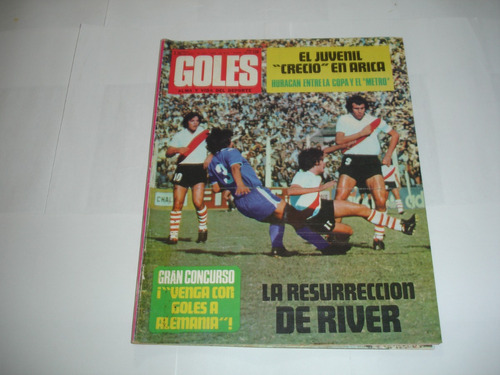 Revista Goles 1314 Póster Plantel All Boys 1974 Excelente! 