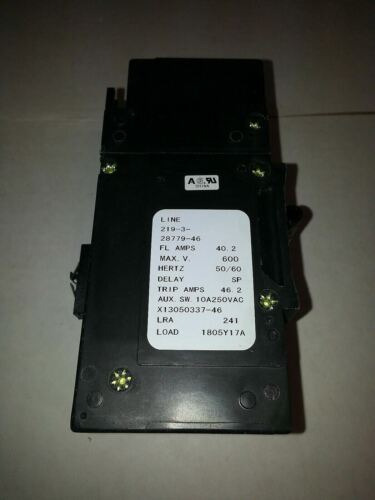Sensata Airpax Circuit Breaker 3p 219-3-28779-46 40.2amps