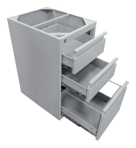 Imagen 1 de 4 de Archivador Metálico Para Oficina Gris Sin Tapa