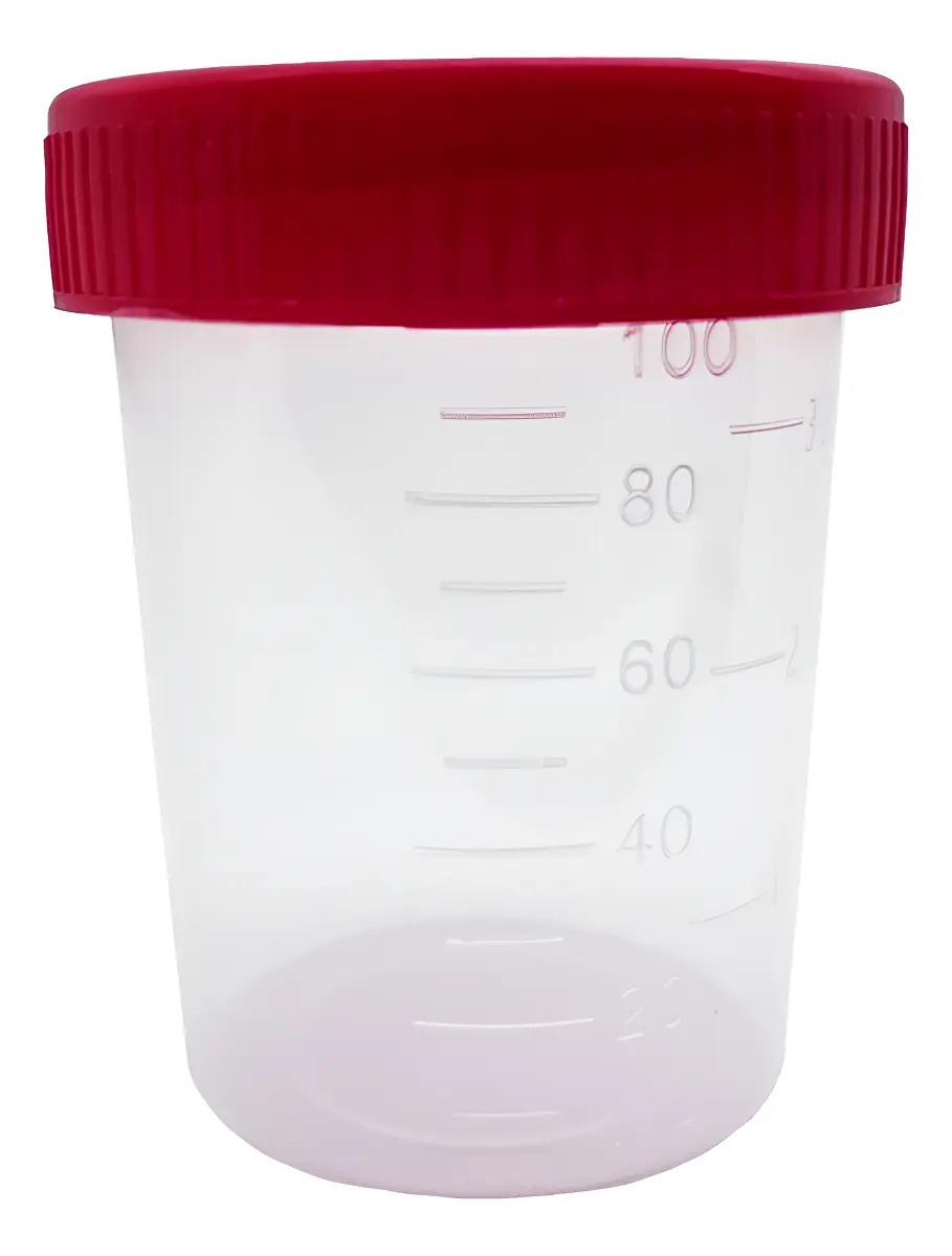 Vaso Recolector De Orina 100ml Isse Labs Estéril C/50 Piezas