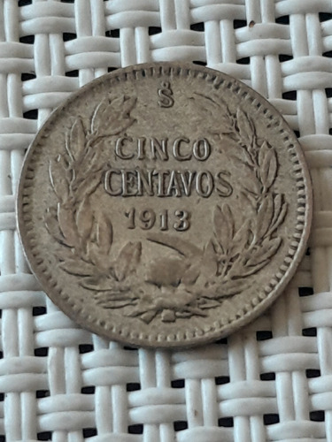 Moneda 5 Centavos 1913 - Plata 0.4