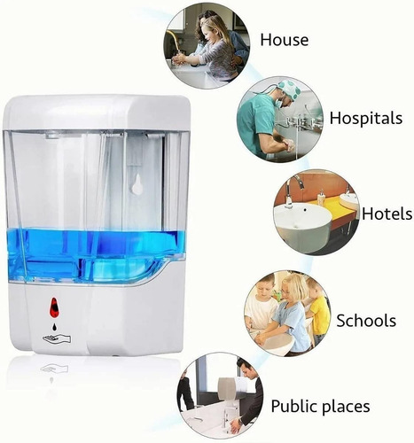 Imagen 5 de 9 de Dispensador Jabon Gel Antibacterial Automatico Despachador