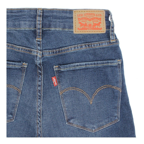 Imagem 3 de 3 de Calça Jeans Feminina Boot Cut Com Cintura Alta Azul Levi's 2