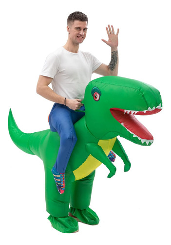 Ihgyt Paseo Inflable En Traje De Dinosaurio Traje De Soplado