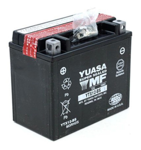 Bateria Motocicleta Motor Refacción Ytx12-bs Acido Yuasa