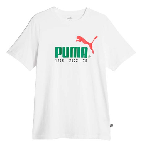 Playera Puma Color Blanca Para Caballero