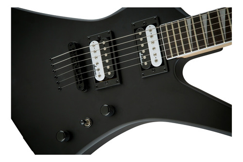 Guitarra elétrica Jackson JS Series Kelly JS32T de choupo satin black satin com diapasão de amaranto