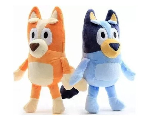 Peluche Bluey  Y Bingo X2 Hermosos 28cm