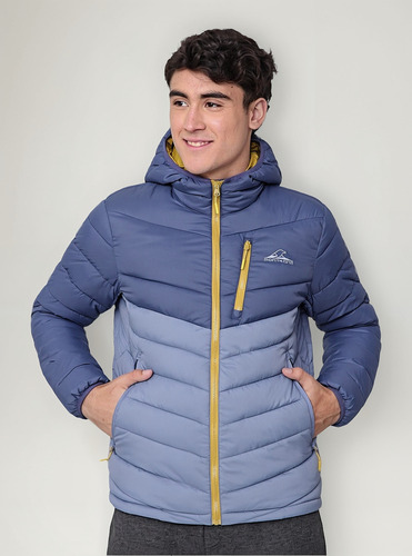 Campera Montagne Hombre Argon Con Capucha Térmica Inflable