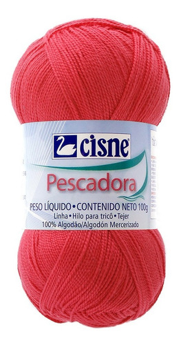 Bolsa 5 Pzs Hilaza Algodón Mercerizado Pescadora Cisne Coats Color 104 Coral