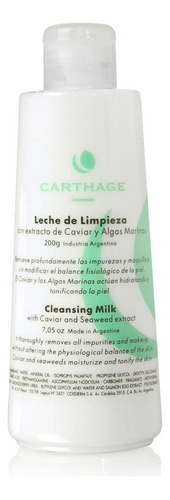 Leche De Limpieza Carthage Con Extracto De Caviar Y Algas Ma Tipo De Piel Normal