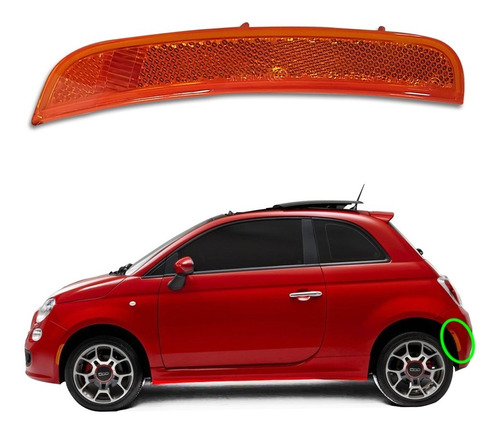 Lanterna Refletora Traseira Motorista Fiat 500 Sport 2017