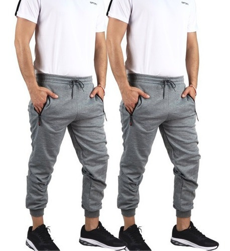 Pack 2 Jogger Pantalón Buzo Hombre Algodón Verano. Sin Polar