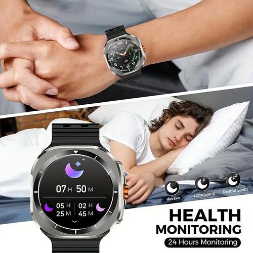 Smartwatch Reloj Inteligente Bluetooth Llamada Filwans Gts 1.96 Amoled Pantalla Mujer Hombre Smartwatch Color Color Naranja