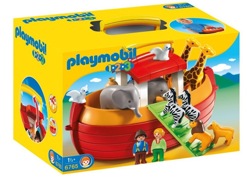 Playmobil  1.2.3 Arca De Noé Maletín 6765 Cantidad De Piezas 18