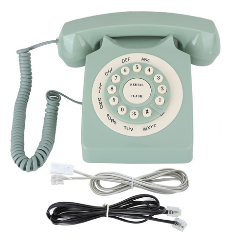 Teléfono Fijo Vintage Europeo Antiguo De Alta Definición