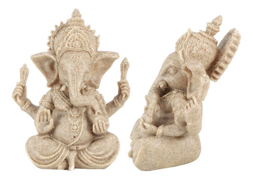 Figura De Ganesha, Estatua De Dios De Elefante Indio De Resi