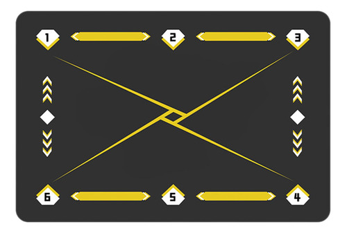 Tapete De Práctica Para Mejorar Amarillo Gris Oscuro