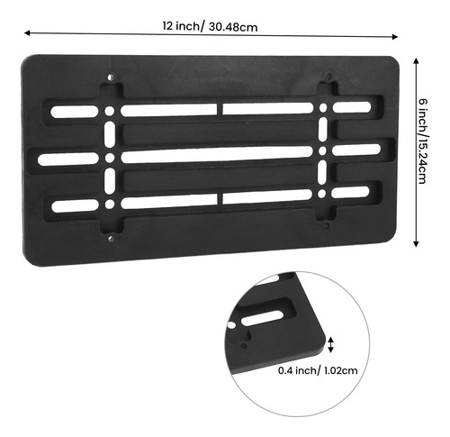 Soporte De Parachoques Para Placa De Matrícula Delantera, Ee