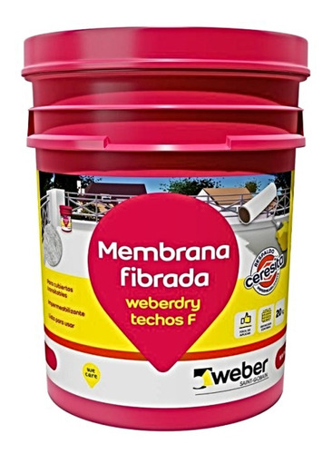 Membrana Fibrada Techos F Weberdry Weber 20 Kgs Curia