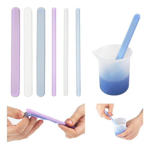 Youpin 6 Piezas De Varillas De Silicona Para Mezclar,