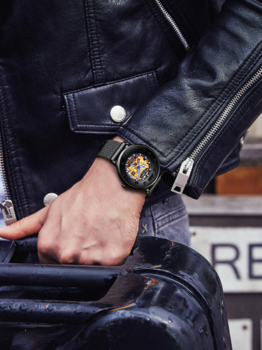 Sollen Reloj Automático Minimalista Skeleton Para Hombre