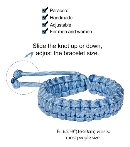 Pulseras De Supervivencia Trenzadas De Cuerda Paracord ...