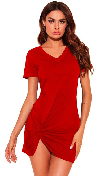 Vestido Rojo Con Abertura En Pierna | MercadoLibre 📦